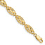 Filigree Ovals Bracelet in 14K Yellow Gold, 7mm Diamond-Cut, 7 Inch - Sophia Jewelers