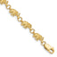 Elephant Bracelet in 14K Yellow Gold, 7mm Textured, 7 Inch - Sophia Jewelers