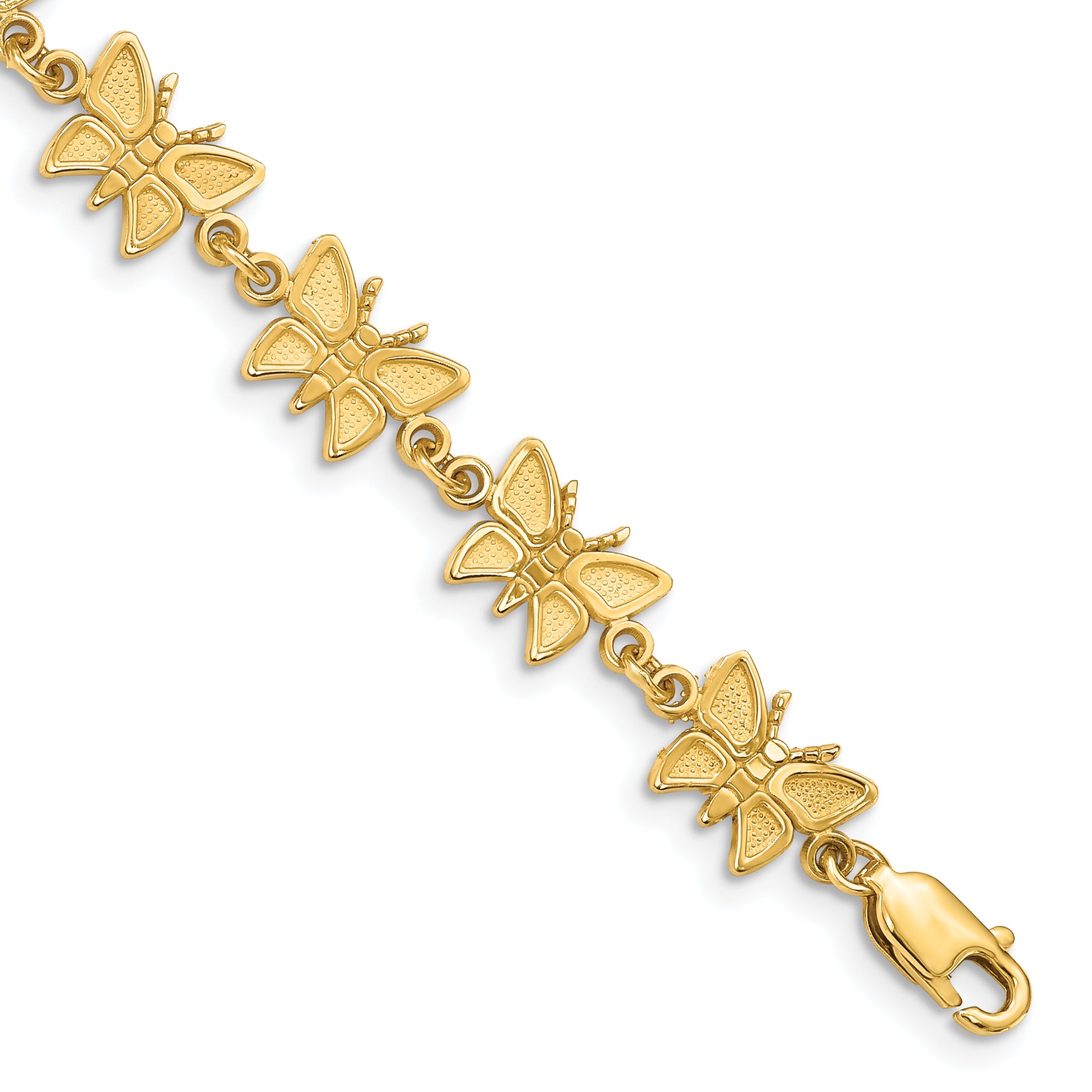 14k Butterfly Bracelet