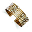 Brown Cuff Bangle in Sterling Silver, 22mm Diamond-Cut - Sophia Jewelers