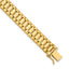 14K Men's Satin and Polished 8in Link Bracelet