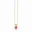 14K Madi K 3mm Ruby Heart Birthstone Necklace