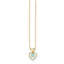 14K Madi K 3mm Blue Zircon Heart Birthstone Necklace