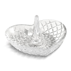 Heart Shape Glass Ring Holder - default