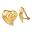 14k Non-pierced Heart Earrings