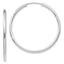 14k White Gold Polished Endless 2mm Hoop Earrings