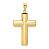14k Hollow Cross Pendant