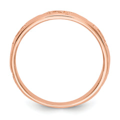 14k Rose Gold Footprints Ring