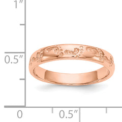 14k Rose Gold Footprints Ring