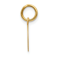 14K Gold Horseshoe Charm with Polished Finish Elegant and Timeless