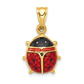 14k Enameled Ladybug Charm