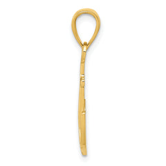 14K Gold Solid Anchor Pendant for Men Casted, Themed Design