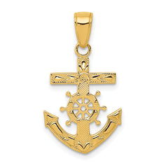14k Mariner's Cross Pendant