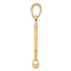 14K Gold 3D Navy Anchor Pendant for Men Solid & Casted