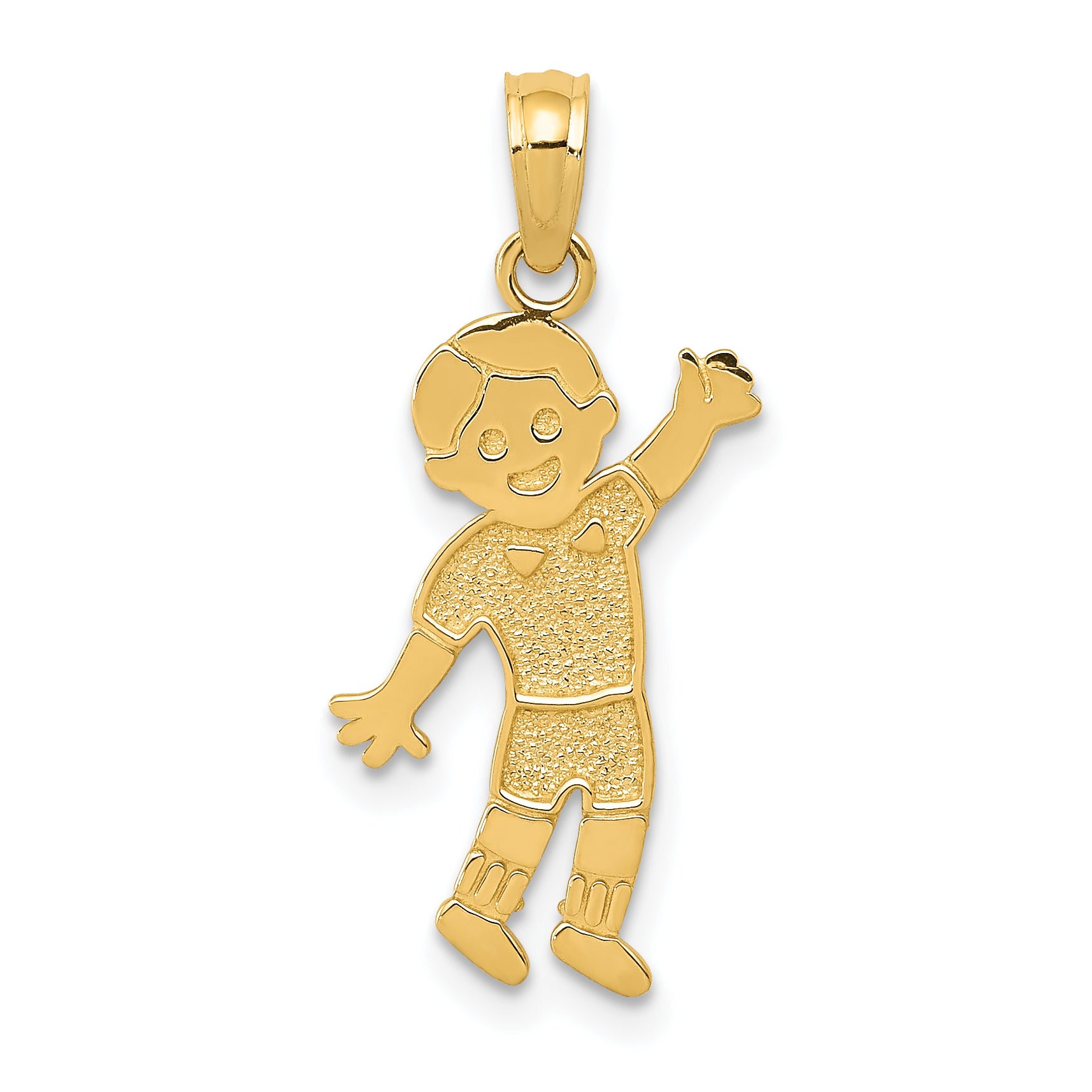 14K Boy Pendant
