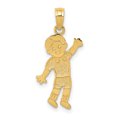 14K Boy Pendant