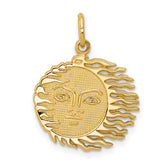 14k Flaming Sun Charm