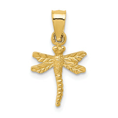 14K Dragonfly Pendant