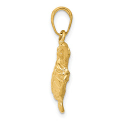 14K Gold Sea Turtle Pendant for Men with Polished Solid Design by Sophia Jewelers