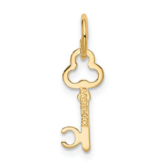 14K Gold Polished Letter C Initial Charm Elegant and Timeless