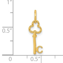 14K Gold Polished Letter C Initial Charm Elegant and Timeless