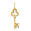 14k Key Letter K Initial Charm