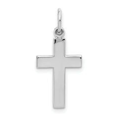 14k White Gold Cross Pendant