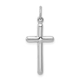 14k White Gold Cross Pendant