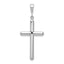 14k White Gold Cross Pendant