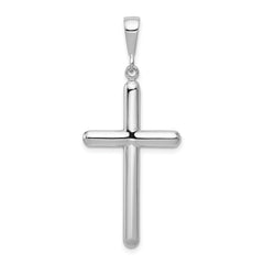 14k White Gold Cross Pendant