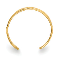 14K Footprints Toe Ring