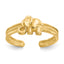 14K Elephant Toe Ring