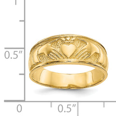 14k Ladies Claddagh Band