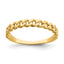 Chain Link Wedding Band in 14K Yellow Gold, 1mm, Size 7 - Sophia Jewelers