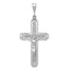 14k White Gold Crucifix Pendant