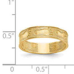 14K Footprints In The Sand Ring