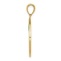 14K Gold Enameled Tree of Life Pendant with Polished Finish