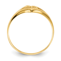 14k Polished Heart Ring