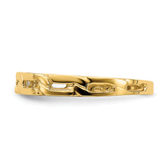 14K Five Chain Link Band Ring