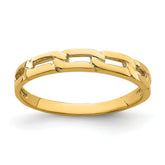 14K Five Chain Link Band Ring