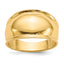 Ridge-Edged Domed Ring in 14K Yellow Gold, Size 7.5 - Sophia Jewelers