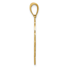 14K Gold Grandma Birthstone Charm Holder Pendant  Solid Cast Design, Gift Ready