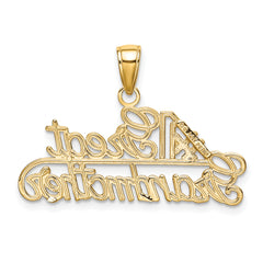 14K Gold #1 Great Grandmother Charm Solid Casted Design