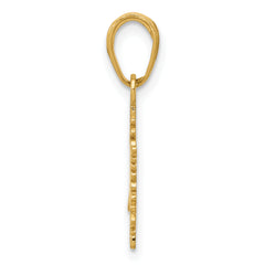 14K Gold Snowflake Pendant Solid Cast, Elegant Winter Charm