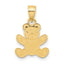 14k Teddy Bear Pendant