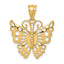 14k Butterfly Pendant