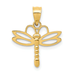 14k Dragonfly Pendant