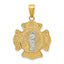 14k Two-tone Saint Florian Medal Pendant
