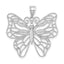 Large Filigree Butterfly Pendant in 14K White Gold - Sophia Jewelers