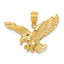 Eagle Pendant in 14K Yellow Gold, Textured - Sophia Jewelers